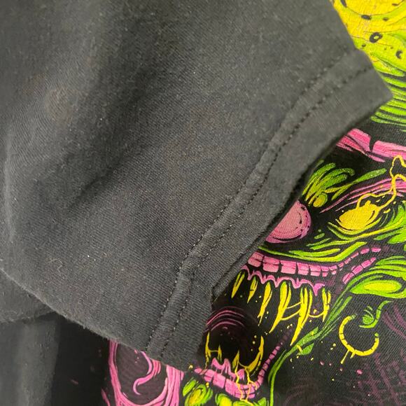 Gildan T Shirt Insane Clown Double Sided XL Black Vintage - Picture 5 of 8